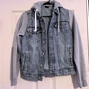H&M Denim Hooded Jean Jacket